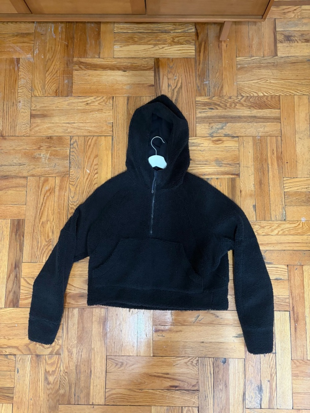 Lululemon Black Teddy Sherpa Half-Zip Hoodie